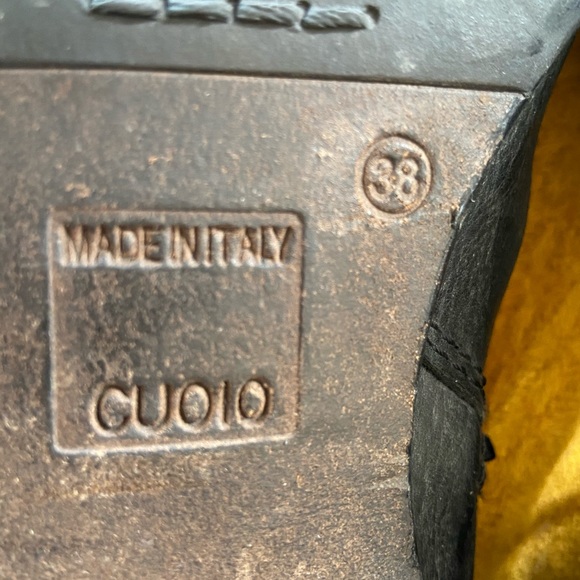 Cuoio Black Leather Knee Riding Boots, size 38 - Picture 12 of 15